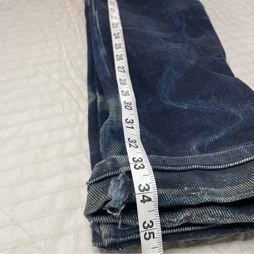 Naked & Famous Denim Men’s Elephant 4 Skinny Jeans - Dark Blue with fading - Picture 16 of 16